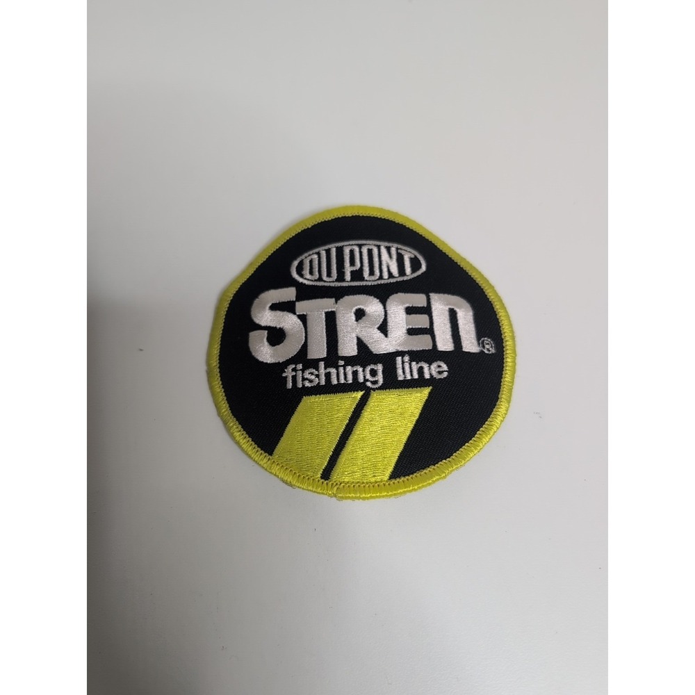 Dupont Stren Fishing Line Round Embroidered Souvenir Patch Badge